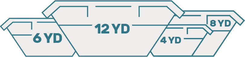 Company van next to commercial bins