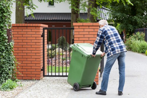 Team member checking accessibility features on a service booking form for commercial waste collection